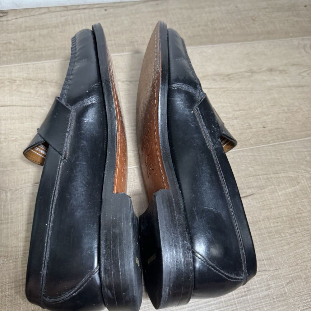 Sebago Mens 8.5 Classic Penny Loafer Black Leather Handsewn Luxury Goodyear Welt - Picture 9 of 12